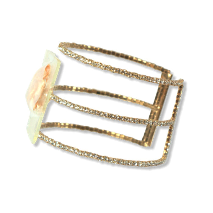 Triple Crown Flower Bracelet - Gold