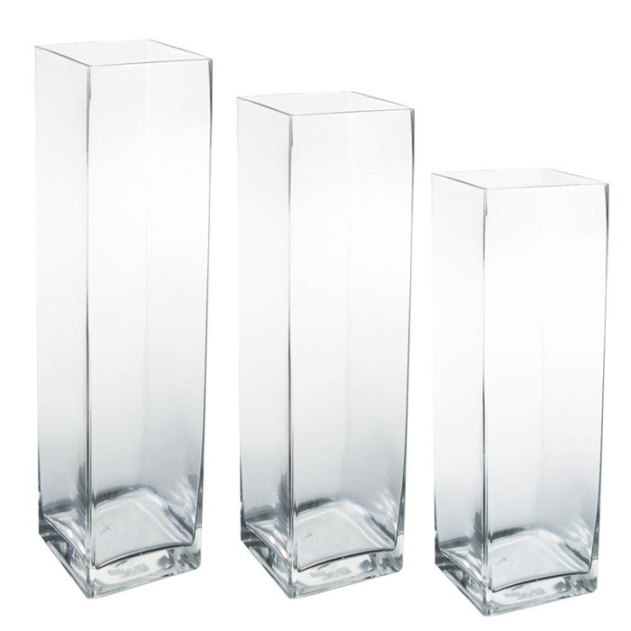 Heavy Square Vases