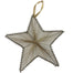 10" Wire/String Star Ornament - Gold