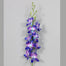 Polyester Rentanda w/Flowers - Dark Blue