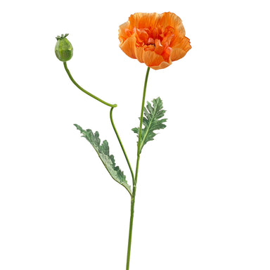 28.5" Poppy Stem - Orange