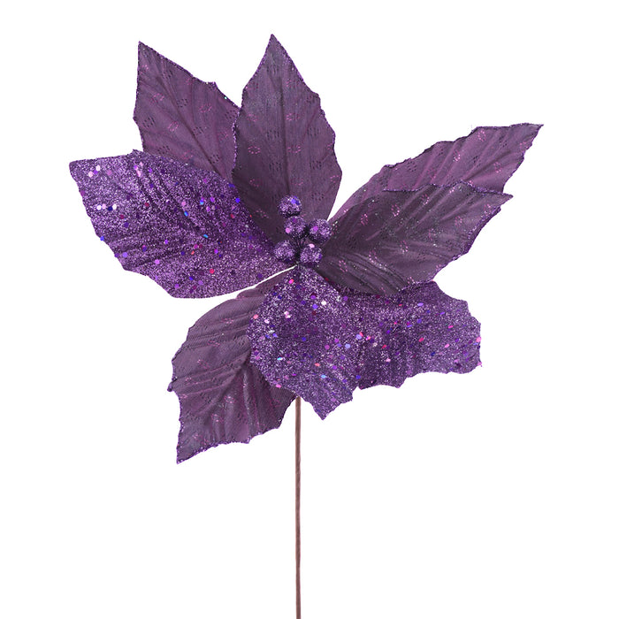 Poinsettia Pick - Purple