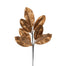25 in Metallic Magnolia Leaves Spray - Bronze