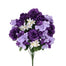 Polyester Rose/Hydrangea Bush - Purple
