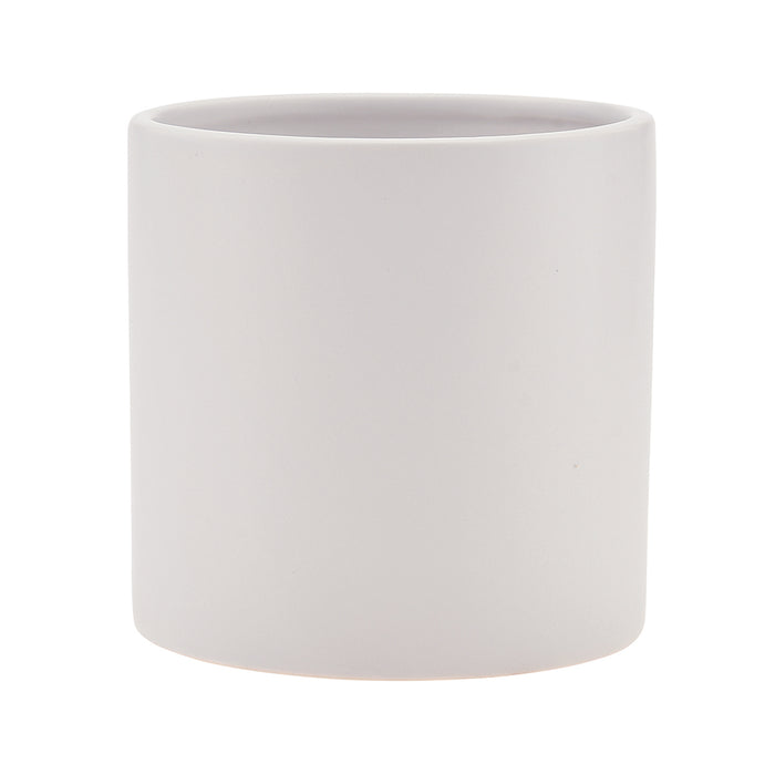 5" Ceramic Cylinder - Matte White