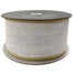 Velvet Ribbon - White w/ Gold Trim
