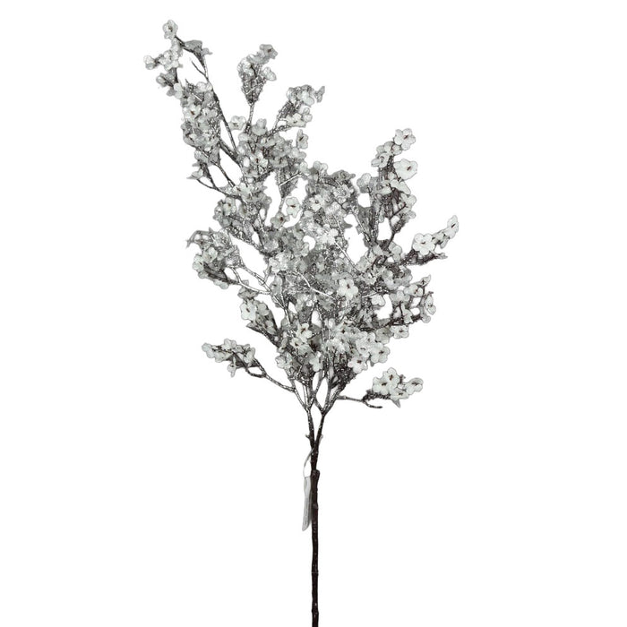 32 in Mini Flower Spray - White