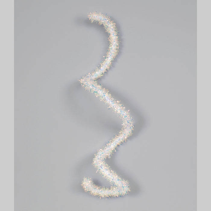 6' Styrofoam Multi Tinsel Garland - Iridescent