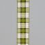 Brush Fabric Plaid Ribbon - Green/Ivory
