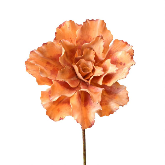 16" Rose Succulent - Two-Tone Orange