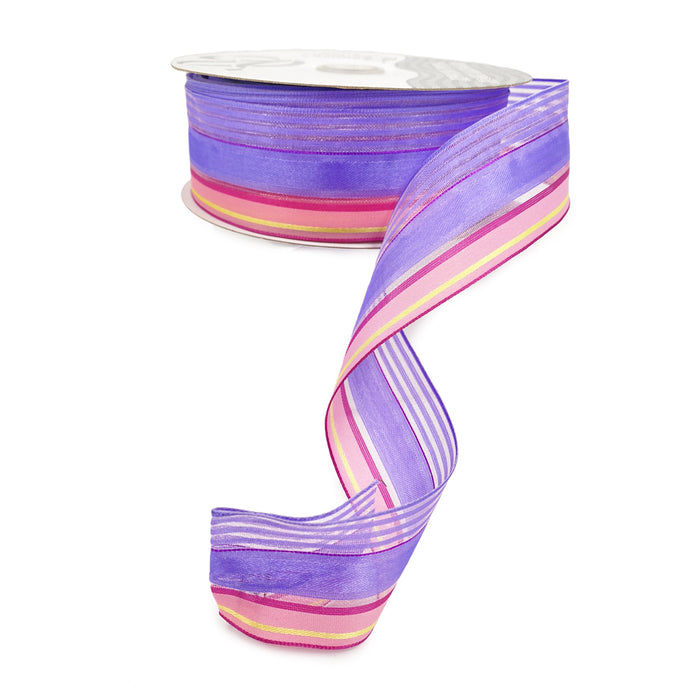 Wired Springs Ribbon - Lavender