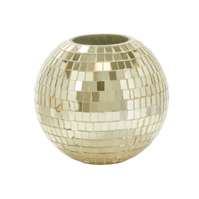 6 in Twila Disco Vase - Gold