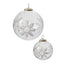 Silver Snow Ornament 4"