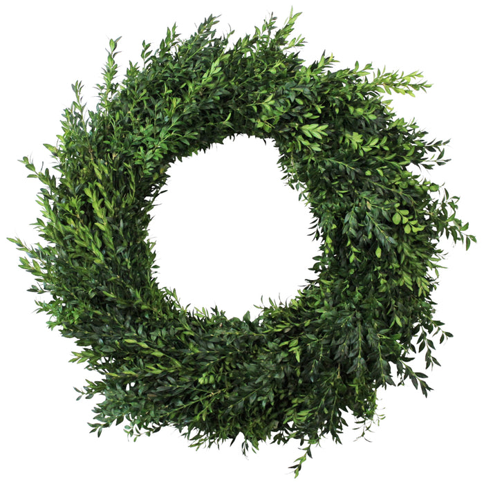 24 In Boxwood Wreath