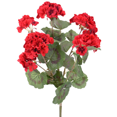 18" Geranium Bush - Red