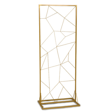 78" Geometric Metal Backdrop - Gold