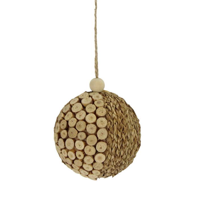 4 in Natural Ball Ornament