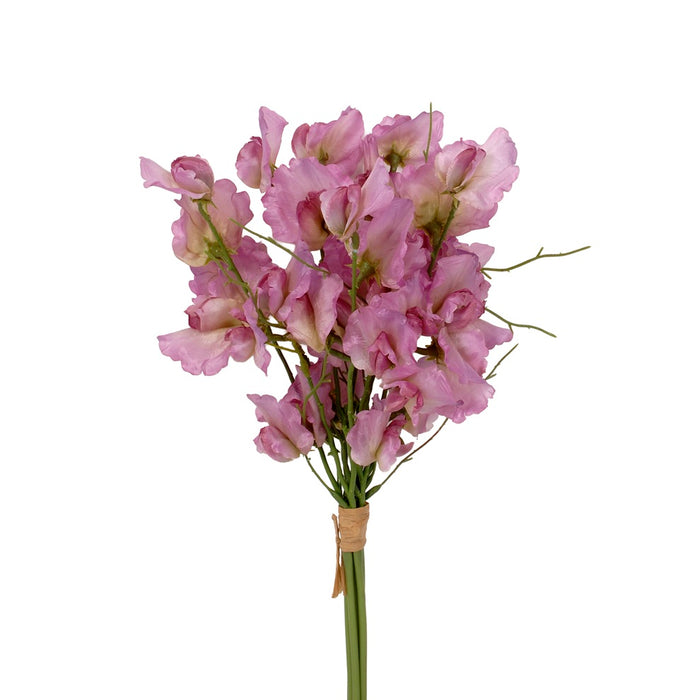 17 in Poly Sweet Pea Bundle Raffia- Lilac