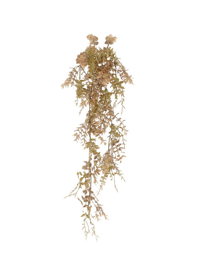 33 in Eucalyptus/Rosemary/Mini Japanese Knotweed Hanging Bush - Light Brown/Sage