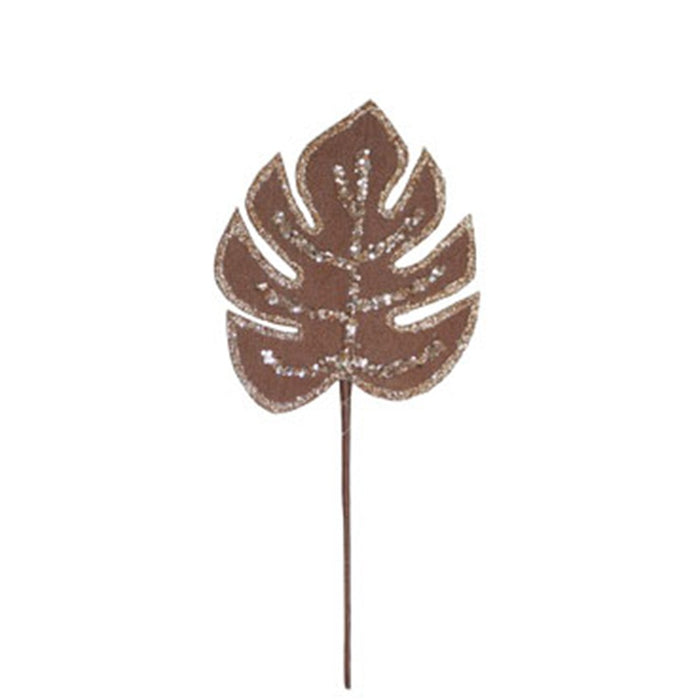 15.5 in Leaf Spray - Brown