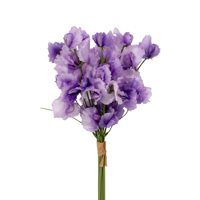 17 in Poly Sweet Pea Bundle Raffia- Purple
