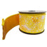 2.5" Dupion Sliced Lemons Ribbon - Yellow