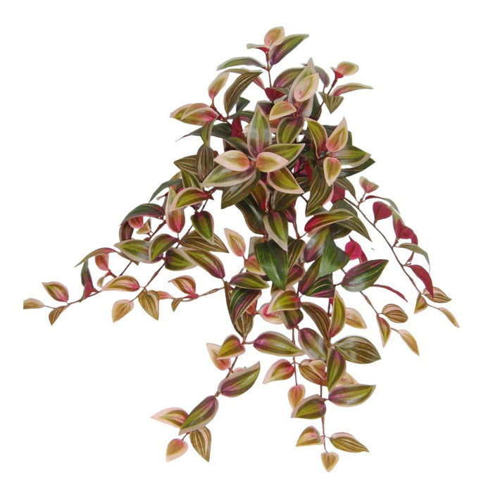 20 in UV Wandering Jew Hanging Bush - Burgundy/Green