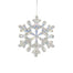 4.75" Acrylic Iridescent Snowflake Ornament