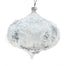 4" Iced Onion Ornament - White