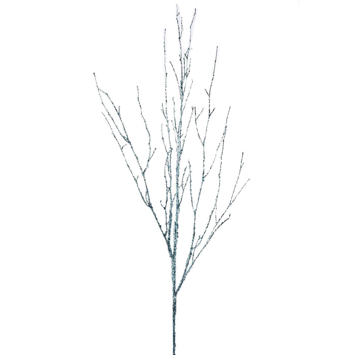 33" Glitter Twig Branch - Blue