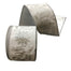4 in Wonderful Year Ribbon - White/Silver