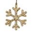 Snowflake Ornament w/Hanger - Gold