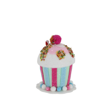 5.5 in Cupcake Ornament - Multicolor
