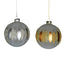 Glass Ball Ornament - Platinum/Gold