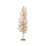 72 in Pine Tree w/Warm White LED Lights - Metal Champagne