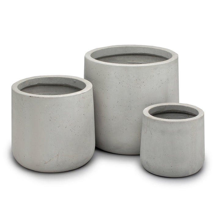 Medium Round Tall Outdoor Belly Planter