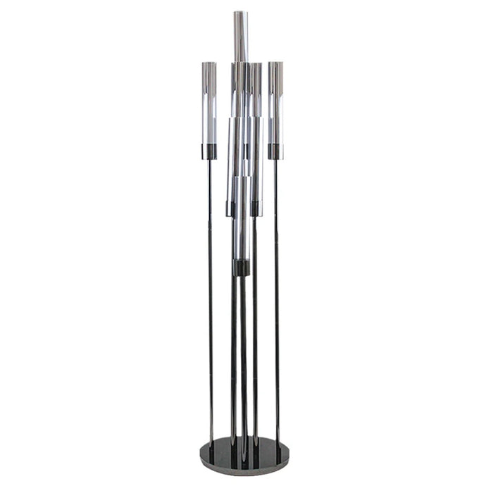 58 in Grand Floor Candelabra - Pearlized Black