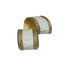 4 in Metallic Trim Velvet Ribbon - Ivory/Gold