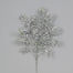 30" Glitter Fern Spray - Silver