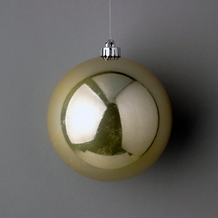 100Mm Pearlized Plastic Ball Ornament