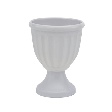 6 in Melamine Compote Fluted Urn - White