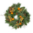 24" Mix Pine Wreath w/Apples, Walnuts & Berries