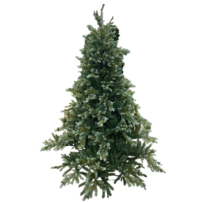 7 1/2' Pre-Lit New Blue Spruce Tree w/LED Warm White Lights