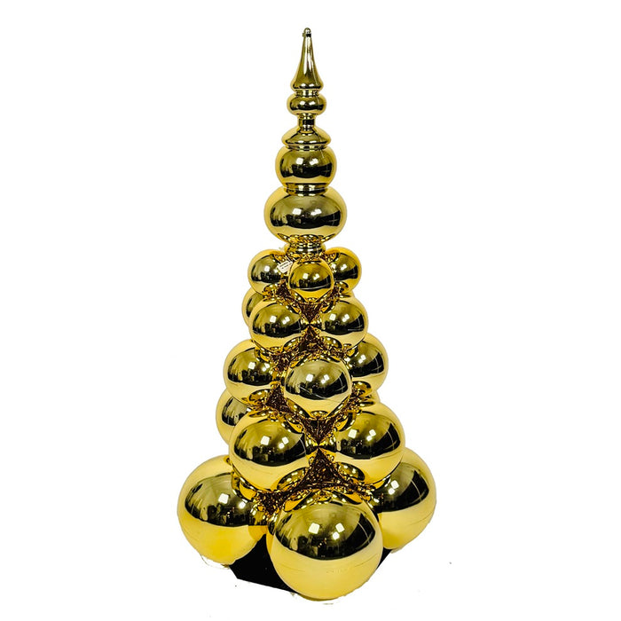 37 in Ornament Stack Tree - Gold