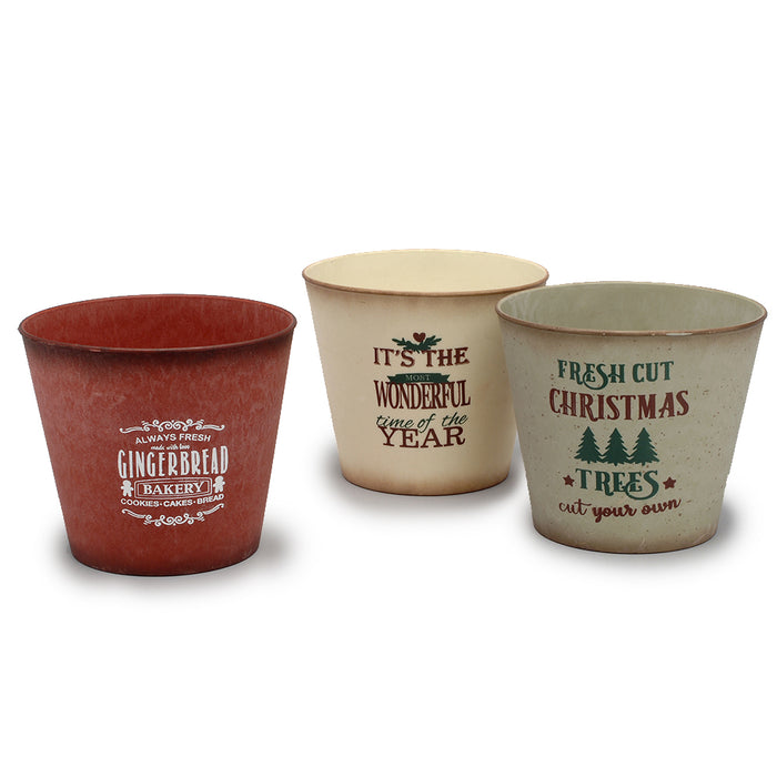 Plastic Xmas Pots