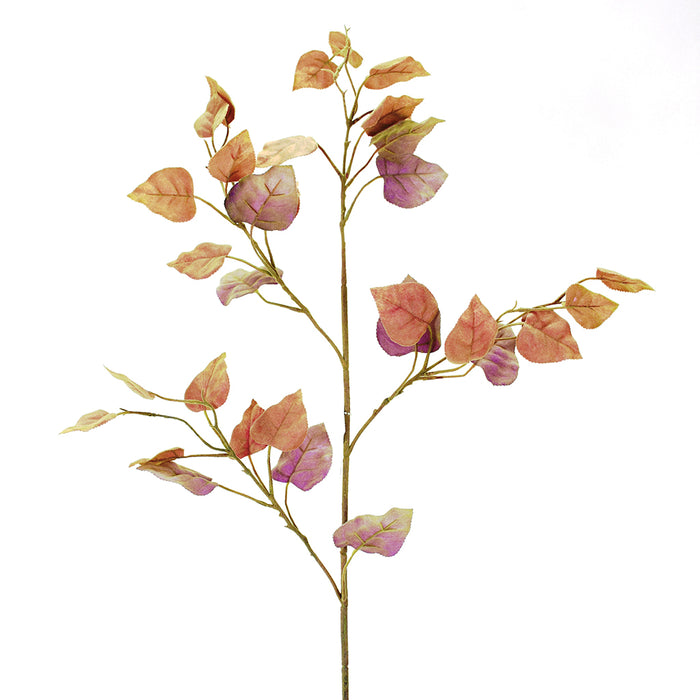 40" Flocked Potato Leaf Branch - Lavender/Green