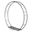 100" Metal Moon Gate - Black