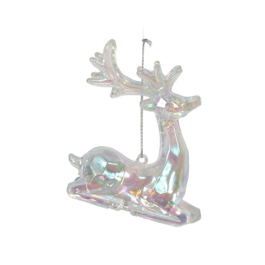 Acrylic Iridescent Sitting Deer