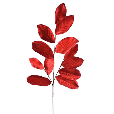 Magnolia Leaf Stem - Red