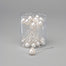 Pearl Head Diamond Stick Pin - White